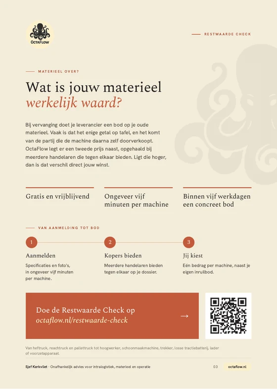 Pagina 3 van de brochure: Wat is jouw materieel werkelijk waard?