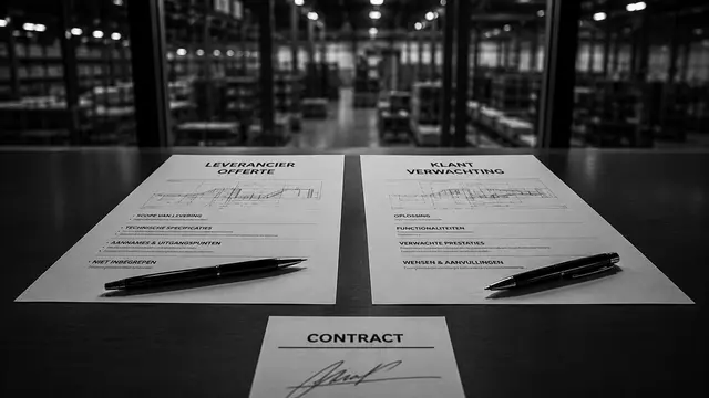 Signing of a contract for a logistics project