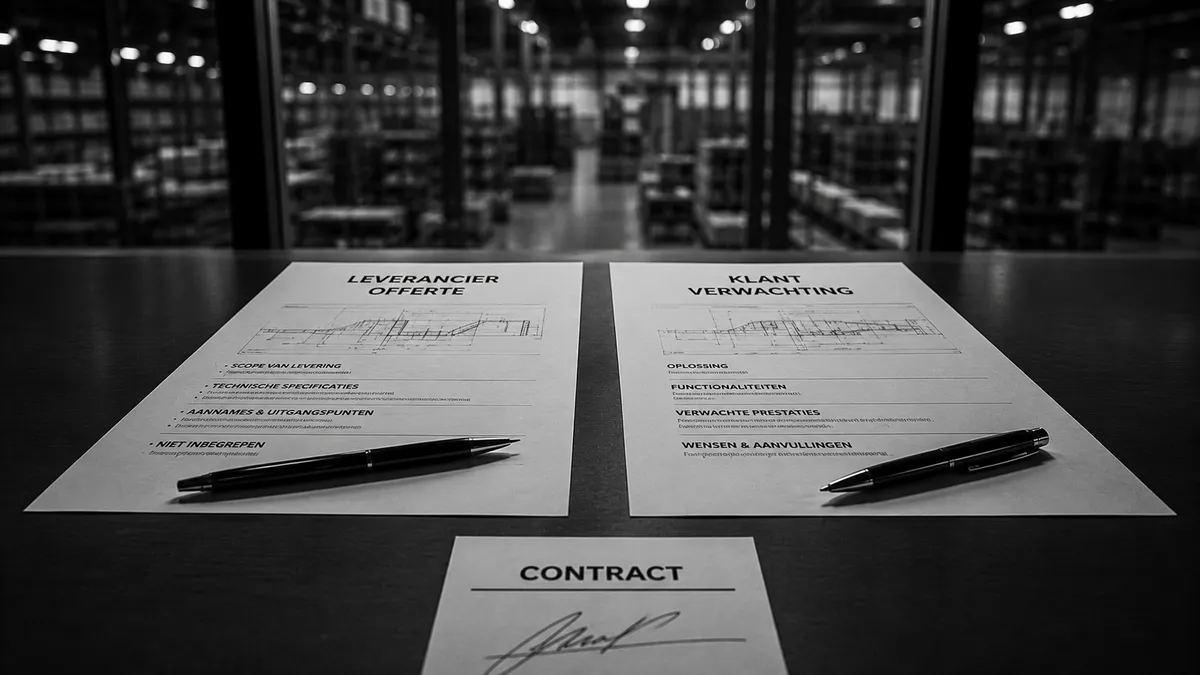 Signing of a contract for a logistics project