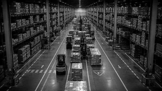Damaged racking in the same recurring spot in a warehouse